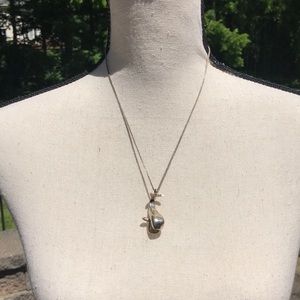 Sterling Silver Whale Pendant Necklace